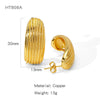 Wholesale Geometric Lines Design Copper Electroplated Women's Earrings