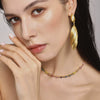 Wholesale Geometric Long Drop Stainless Steel Pvd Plated Women's Earrings