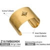 Wholesale Geometric Matte Texture Electroplated Stainless Steel Bracelet Set With Full Zircon Cross For Women