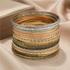 Wholesale Geometric Metal Iron Electroplated Unisex Bracelet Set