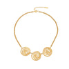 Wholesale Geometric Metal Irregular Stainless Steel Necklace With O Shaped Chain And Electroplating Treatment For Women
