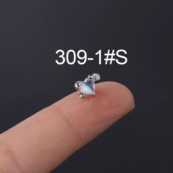 Wholesale Geometric Metal Stainless Steel Ear Nail Jewelry