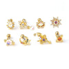 Wholesale Geometric Metal Stainless Steel Ear Nail Jewelry