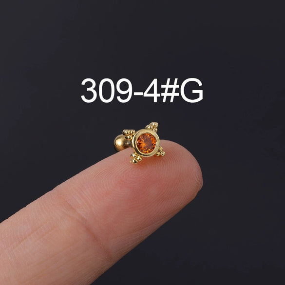 Wholesale Geometric Metal Stainless Steel Ear Nail Jewelry