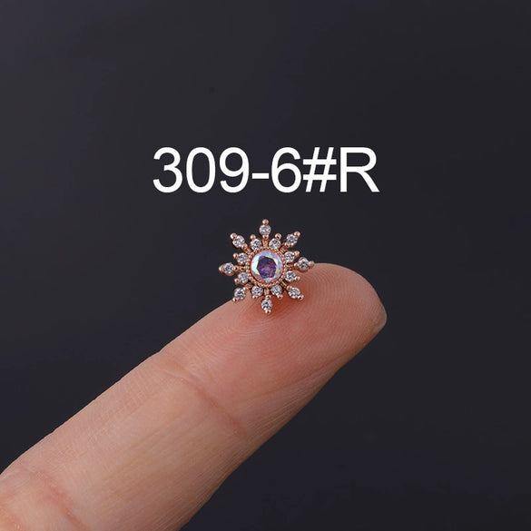 Wholesale Geometric Metal Stainless Steel Ear Nail Jewelry