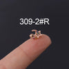 Wholesale Geometric Metal Stainless Steel Ear Nail Jewelry