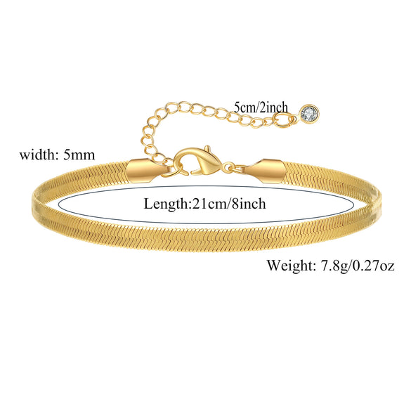 Wholesale Geometric Minimalist Copper Real Gold Plated Anklet For Women