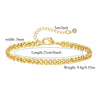 Wholesale Geometric Minimalist Copper Real Gold Plated Anklet For Women