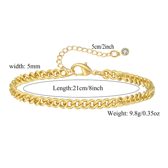 Wholesale Geometric Minimalist Copper Real Gold Plated Anklet For Women