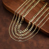 Wholesale Geometric Minimalist Goldplated 925 Silver Side Chain Necklace For Men And Women