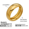 Wholesale Geometric Minimalist Light Luxury Stainless Steel 18K Gold Plated Finely Polished Mirror Bracelet Accessory