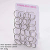 Wholesale Geometric Minimalist Unisex Electroplated Stainless Steel Ear Buckle