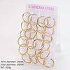 Wholesale Geometric Minimalist Unisex Electroplated Stainless Steel Ear Buckle