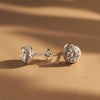 Wholesale Geometric Moissanite Inlaid Gold Plated 925 Silver Earrings For Women
