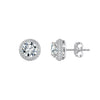 Wholesale Geometric Moissanite Inlaid Gold Plated 925 Silver Earrings For Women