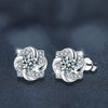 Wholesale Geometric Moissanite S925 Sterling Silver Windmill Earrings For Women