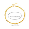 Wholesale Geometric Multi Layer Titanium Steel Clavicle Chain Necklace With U Shape Pattern And Electroplating Treatment