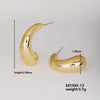 Wholesale Geometric Niche Style Earrings With Electroplating Ccp Material