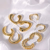 Wholesale Geometric Niche Style Earrings With Electroplating Ccp Material