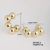 Wholesale Geometric Niche Style Earrings With Electroplating Ccp Material