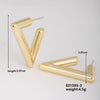 Wholesale Geometric Niche Style Earrings With Electroplating Ccp Material