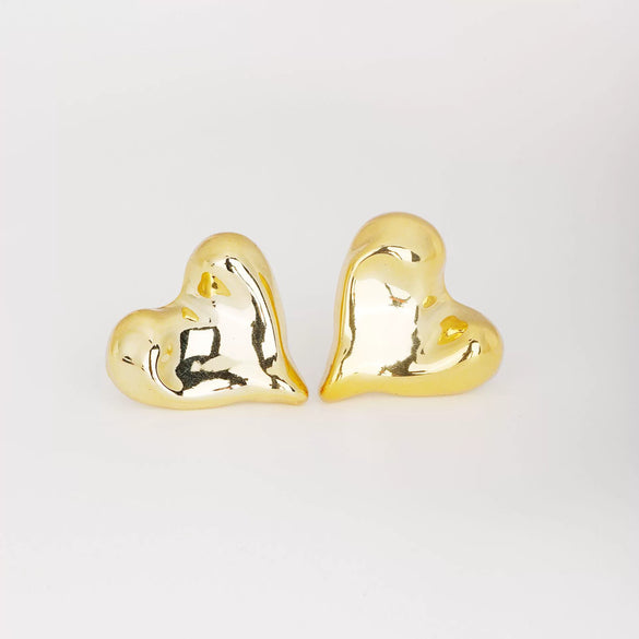 Wholesale Geometric Niche Style Earrings With Electroplating Ccp Material
