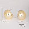 Wholesale Geometric Niche Style Earrings With Electroplating Ccp Material