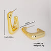 Wholesale Geometric Niche Style Earrings With Electroplating Ccp Material