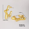 Wholesale Geometric Niche Style Earrings With Electroplating Ccp Material