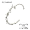 Wholesale Geometric Niche Style 316L Stainless Steel Gold Plated Open Bracelet Jewelry