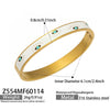 Wholesale Geometric Oildrip Devil's Eye Clasp Bracelet Stainless Steel 18K Gold Plated Jewelry