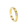 Wholesale Geometric Open Nailshaped Stainless Steel Ring Inlaid With Diamonds Electroplated Jewelry For Unisex