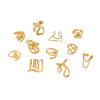 Wholesale Geometric Open Ring Hand Jewelry In Stainless Steel With Electroplating For Women