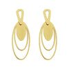 Wholesale Geometric Oval Hoop Stainless Steel 18K Goldplated Women's Casual Earrings