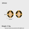 Wholesale Geometric Oval 18K Gold Plated Stainless Steel Earrings For Women