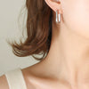 Wholesale Geometric Oval Rectangular 316L Stainless Steel Gold Plated Earrings Jewelry
