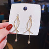 Wholesale Geometric Pearl Earrings For Women Metal U Shape Electroplated