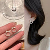 Wholesale Geometric Pearl Earrings For Women Metal U Shape Electroplated