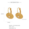 Wholesale Geometric Personality Earrings Acrylic Stainless Steel Mixed Material 18K Gold Plated Electroplating For Women