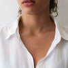 Wholesale Geometric Personality Sterling Silver Necklace With Electroplating Process