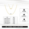 Wholesale Geometric Personality Sterling Silver Necklace With Electroplating Process
