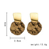 Wholesale Geometric Plastic And Resin Earrings With S925 Silver Needles