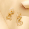 Wholesale Geometric Plastic And Resin Earrings With S925 Silver Needles