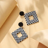 Wholesale Geometric Plastic And Resin Earrings With S925 Silver Needles