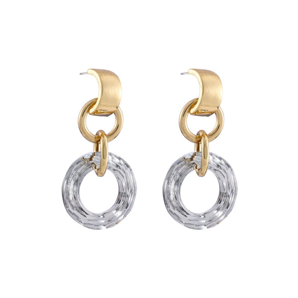 Wholesale Geometric Plastic And Resin Earrings With S925 Silver Needles
