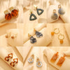 Wholesale Geometric Plastic And Resin Earrings With S925 Silver Needles