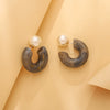 Wholesale Geometric Plastic And Resin Earrings With S925 Silver Needles