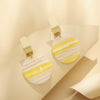 Wholesale Geometric Plastic And Resin Earrings With S925 Silver Needles