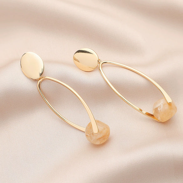 Wholesale Geometric Plastic And Resin Earrings With S925 Silver Needles