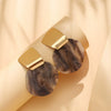 Wholesale Geometric Plastic And Resin Earrings With S925 Silver Needles